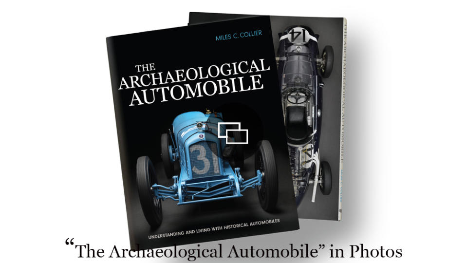A photo of the book "The Archaeological Automobile" by Miles C. Collier.