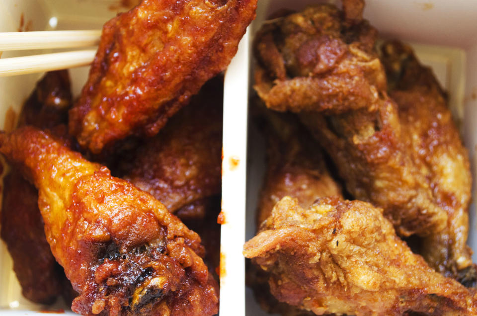 The Korean fried chicken wings at South Korean import Kyochon uses only all-natural, organic chicken.