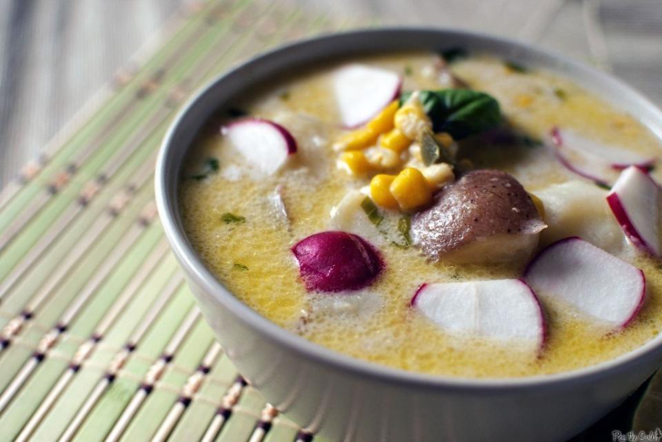 <strong>Get the <a href="http://passthesushi.com/thai-corn-chowder/" target="_blank">Thai Corn Chowder recipe</a>&nbsp;from Pass The Sushi</strong>