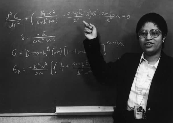 PHOTO: Dr. Shirley Ann Jackson presents research at AT&T Bell Laboratories in an undated photo. (Rensselaer Polytechnic Institute)