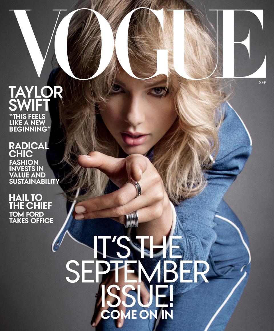 Taylor's Vogue cover.