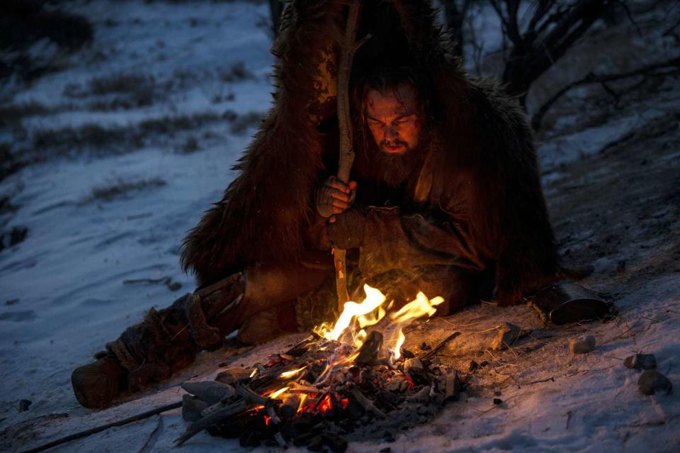 THE REVENANT, Leonardo DiCaprio, 2015. ph: Kimberley French/TM and Copyright ©20th Century Fox Film