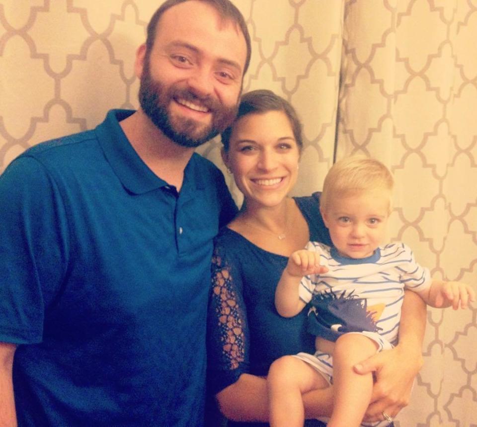 Kelsie, her husband Aaron and their 20-month old son, Eli. (Photo: Currently Kelsie)