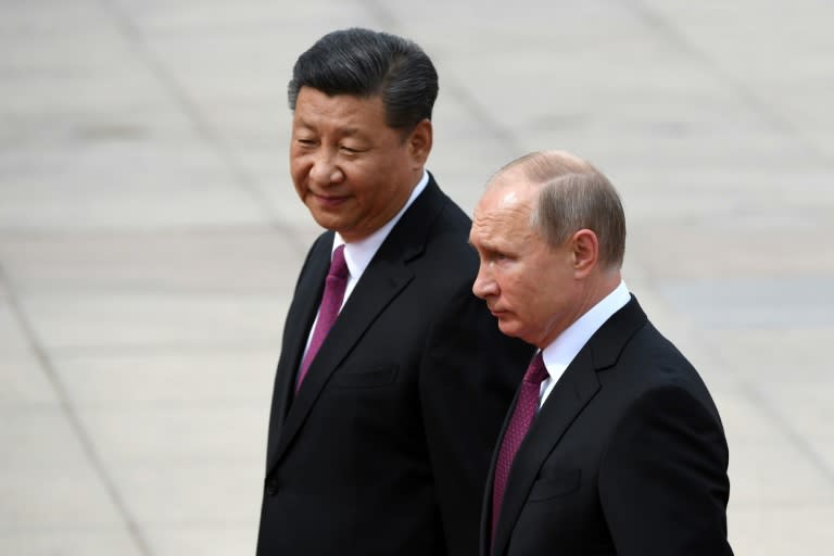 Russia's President Vladimir Putin will hold his third meeting with with China's Xi Jinping on Tuesday