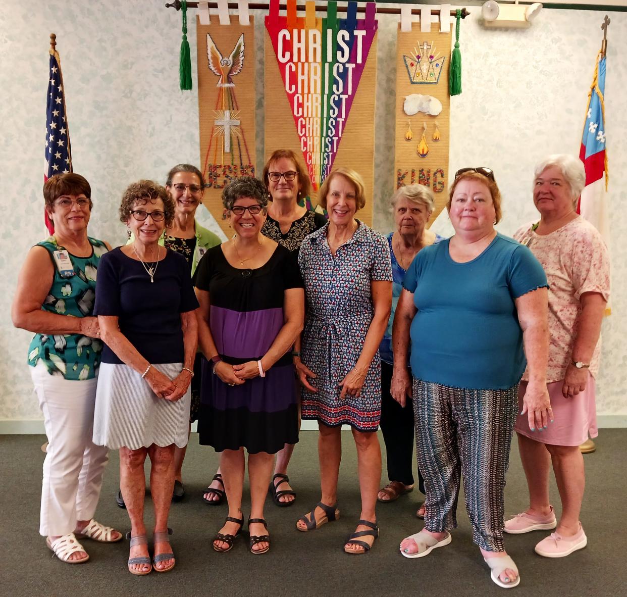 Faith Community Nurses gather at a recent meeting at St. Luke’s Episcopal Church. 