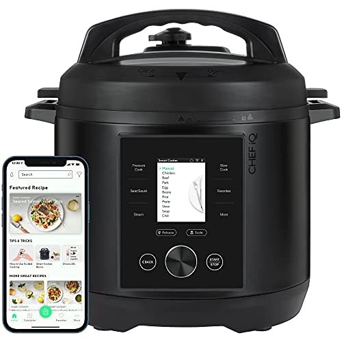 CHEF iQ Smart Pressure Cooker 10 Cooking Functions &amp; 18 Features, Built-in Scale, 1000+ Presets&#x002026;