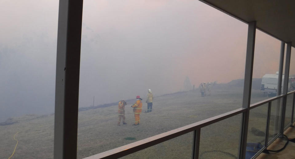 Jemma Paewhenua has paid tribute to the NSW Rural Fire Service for saving her family home in Milton on the state's south coast during the recent winter bushfires. Source: Supplied/ Jemma Paewhenua