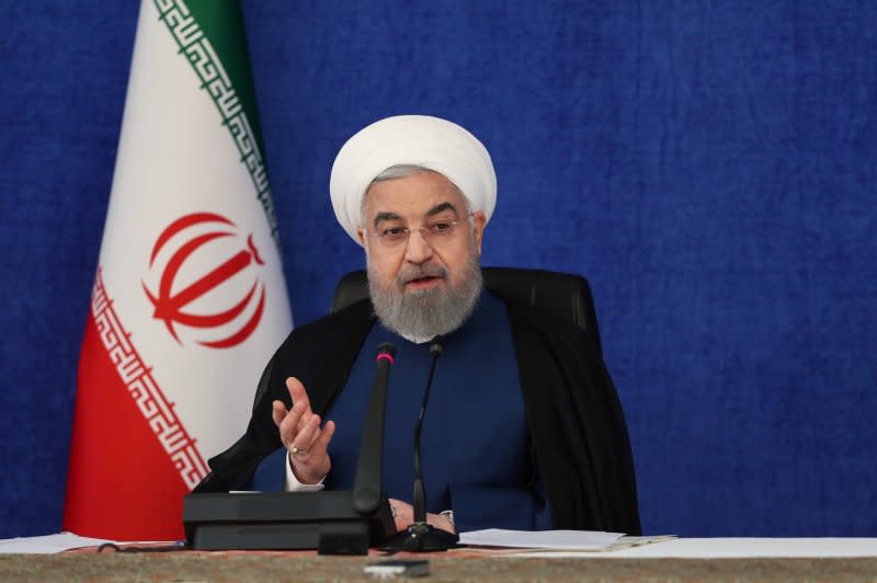 Former Iranian President Hassan Rouhani was rejected as a candidate for re-election by Iran's Guardian Council. File Photo courtesy of Iran Presidential Office/EPA-EFE