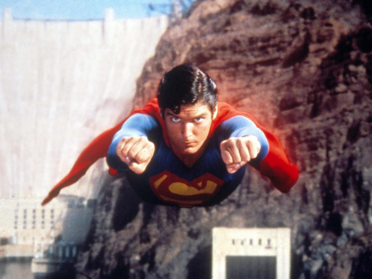 Christopher Reeve's 1978 classic was voted the-most-super hero movie of all time: Rex
