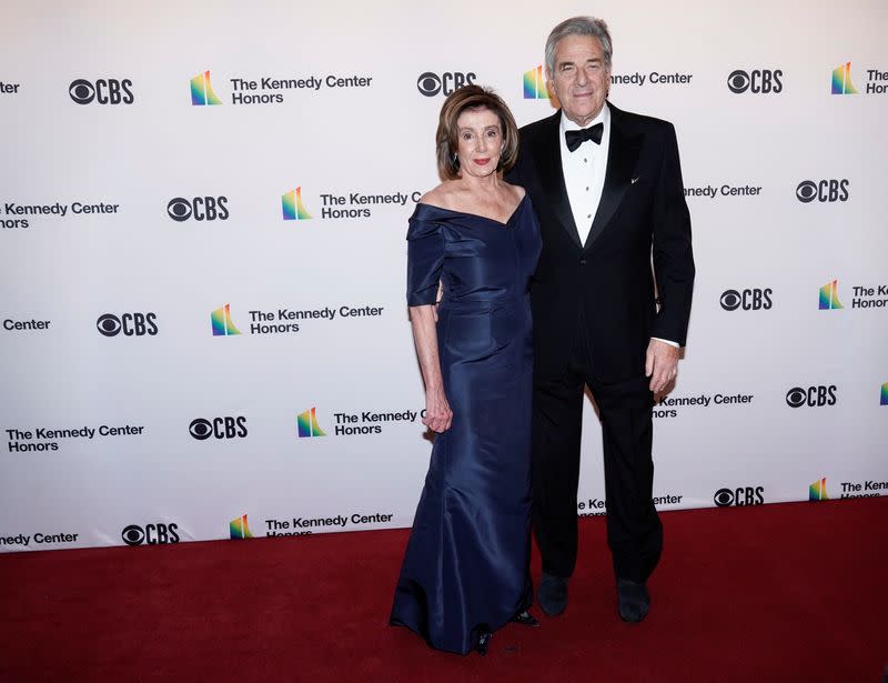Speaker of the House Nancy Pelosi (D-CA) and her husband Paul Pelosi arrive for the 42nd Annual Kennedy Awards Honors in Washington