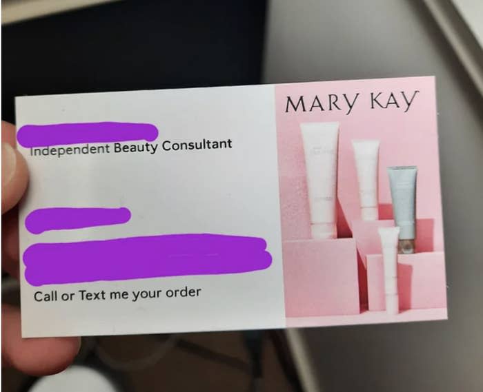 Mary Kay card