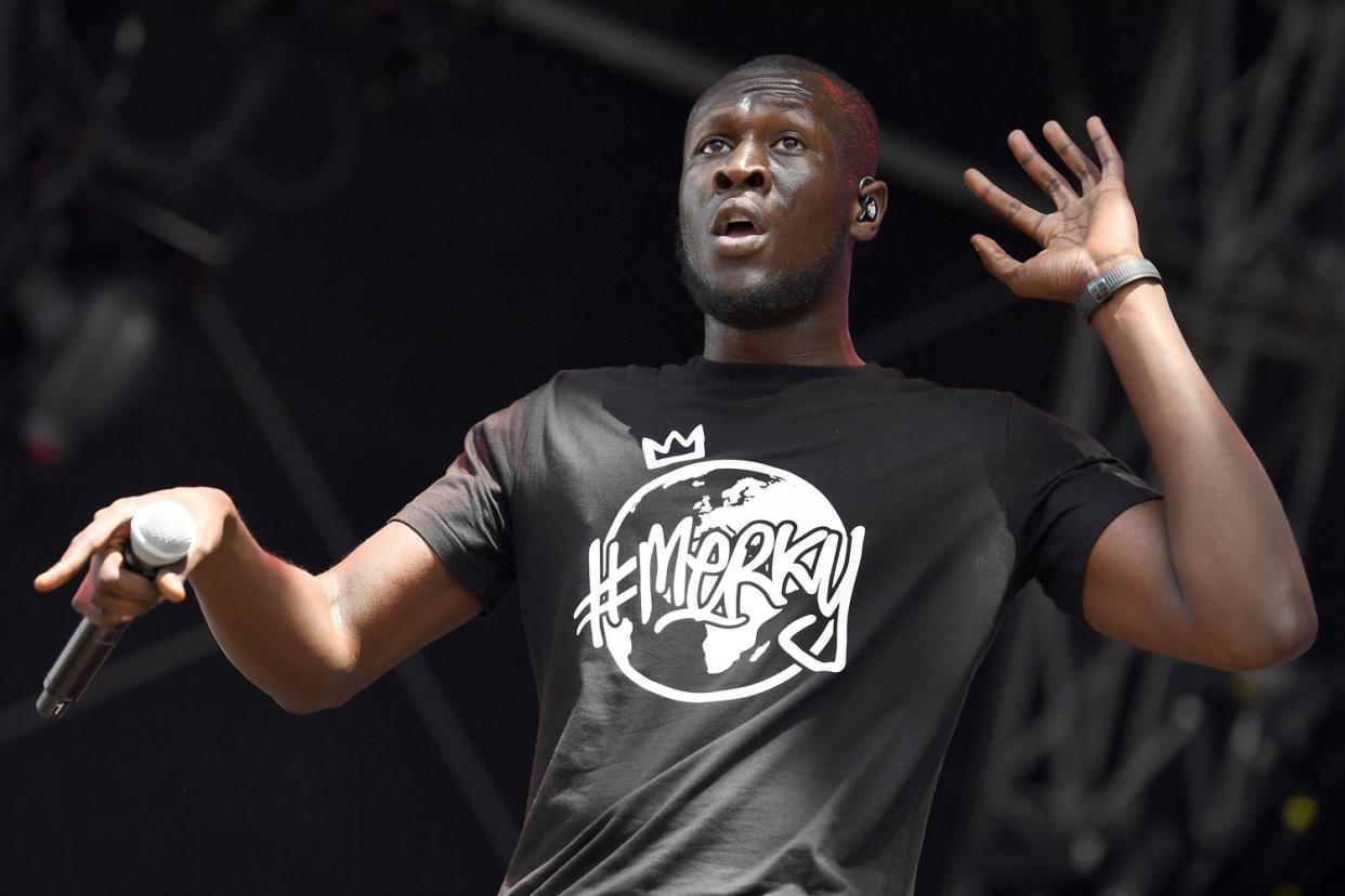 King of grime: Stormzy looks set to win big: AFP/Getty Images