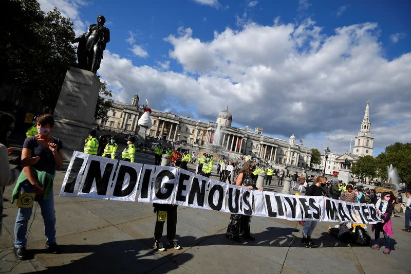 Extinction Rebellion climate activists protest in London