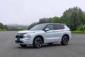 The Mitsubishi Outlander PHEV (plug-in hybrid electric vehicle) is just one example of ways the company is working toward an all-electric fleet by 2035.