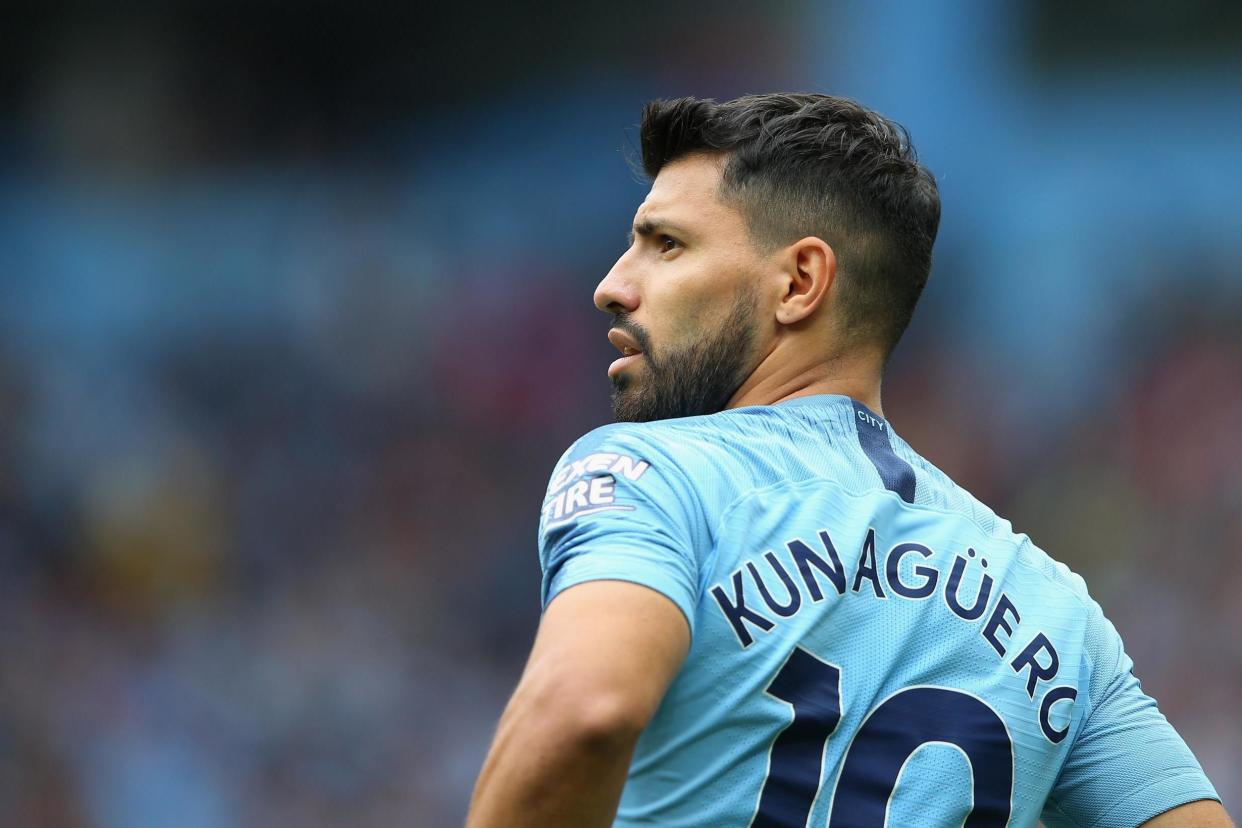 Main man: Sergio Aguero is Manchester City's all-time top scorer: Getty Images