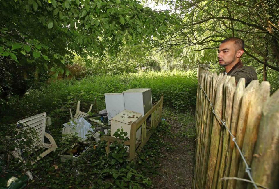 The glade, new owner Kashif Yousaf, and some of the previous owners old belongings (NIGEL HOWARD ©)