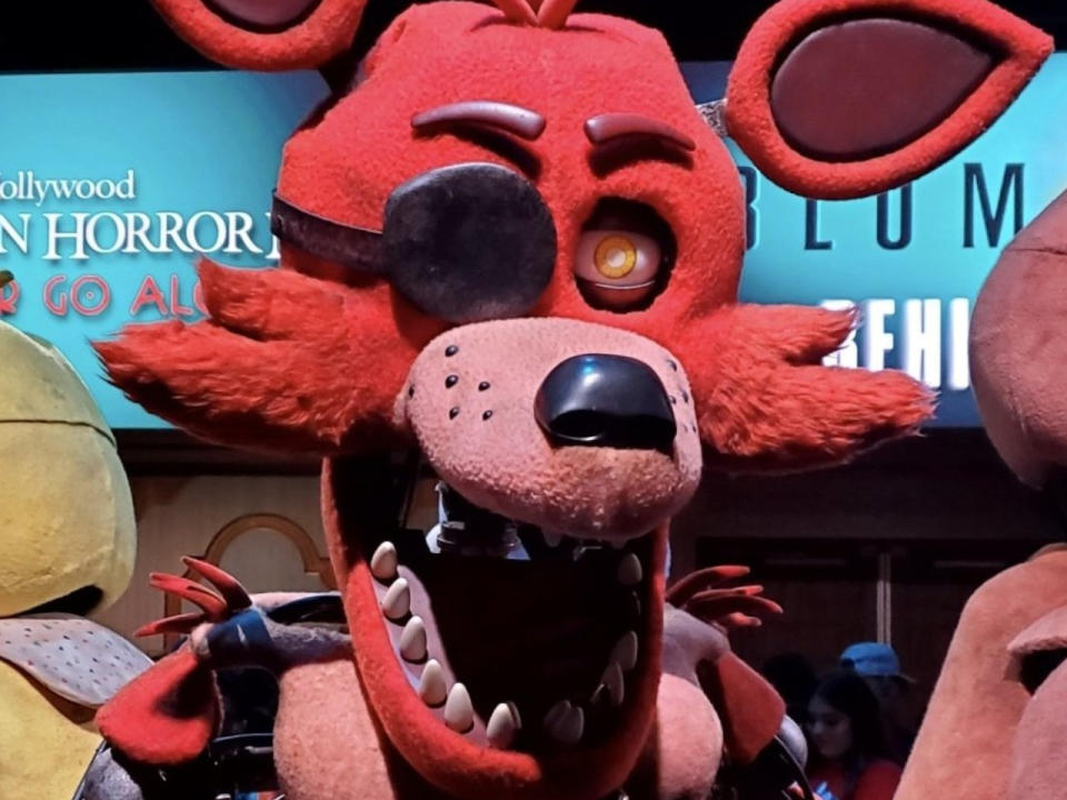 Foxy necesitaba a 6 personas que lo hicieran funcionar en la película de <em>Five Nights at Freddy's</em>