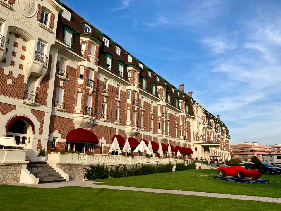 Hotel Le Westminster was one of the only major buildings to survive the D-Day attack.