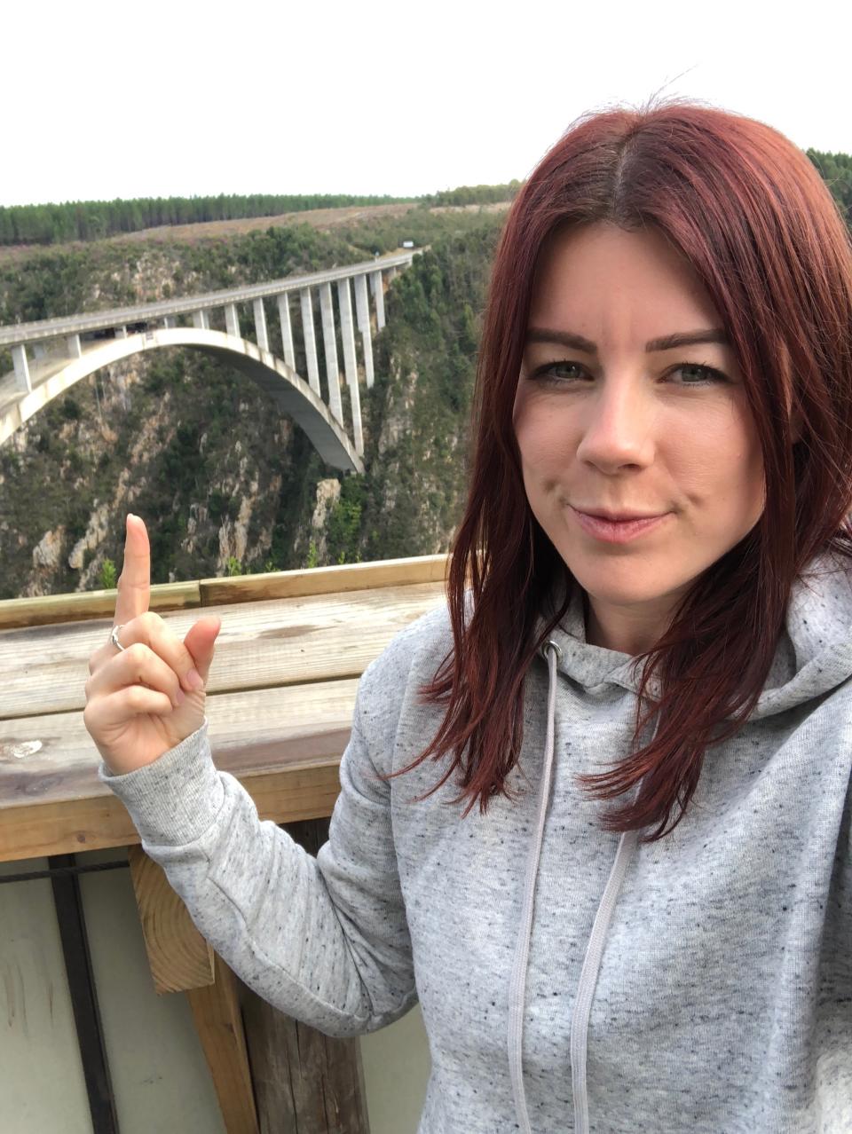 Lifestyle reporter Bex braved the world’s biggest bridge bungee. Scary stuff. Source: Yahoo Lifestyle