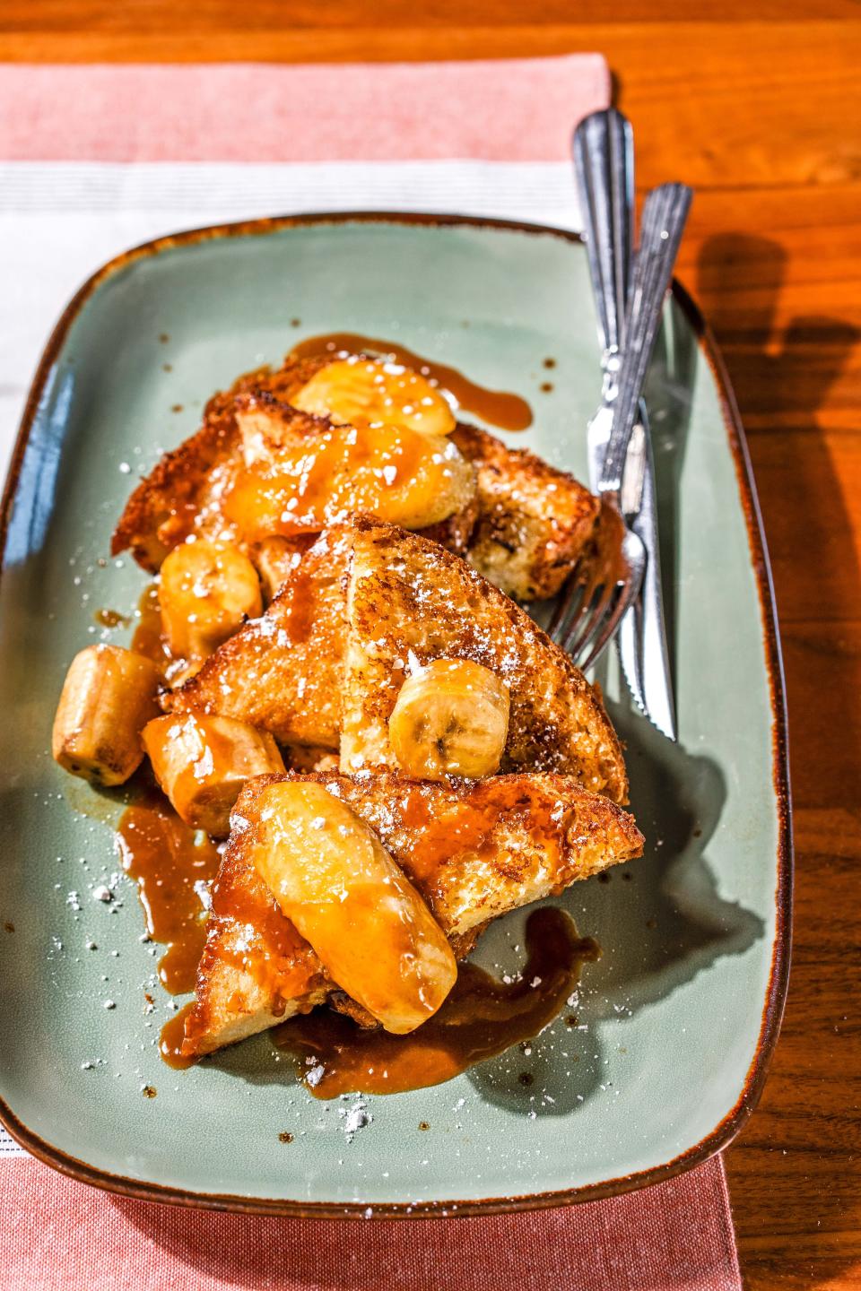 Bananas Foster French toast is on Tommy Bahama's brunch menu for Mother's Day.