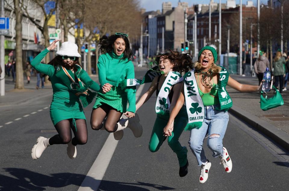 St Patrick’s Day involves communities coming together to make memories and enjoy the craic (Brian Lawless / PA)