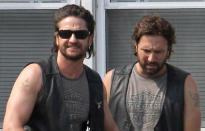 <p>Whoa! From the beard to the mullet, Butler and his stunt double look like bros. These twinsies were photographed during a motorcycle scene while shooting the 2011 thriller <i>Machine Gun Preacher</i> in Michigan.<br></p><p><i>(Photo: Pacific Coast News)</i></p>