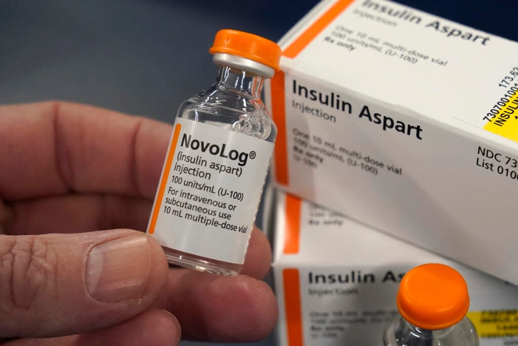 Insulin is displayed at Pucci’s Pharmacy in Sacramento, Calif., July 8, 2022. (AP Photo/Rich Pedroncelli, File)