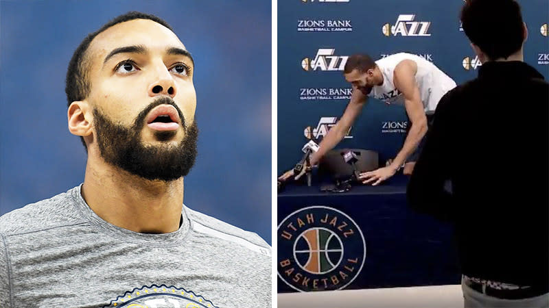 Rudy Gobert is still struggling with his sense of smell three months after he tested positive for the coronavirus. (Images: Getty Images/NBA)