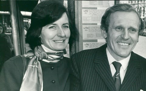 Concorde pilot Tony Meadows with his wife Paula - Credit: Ken Mason