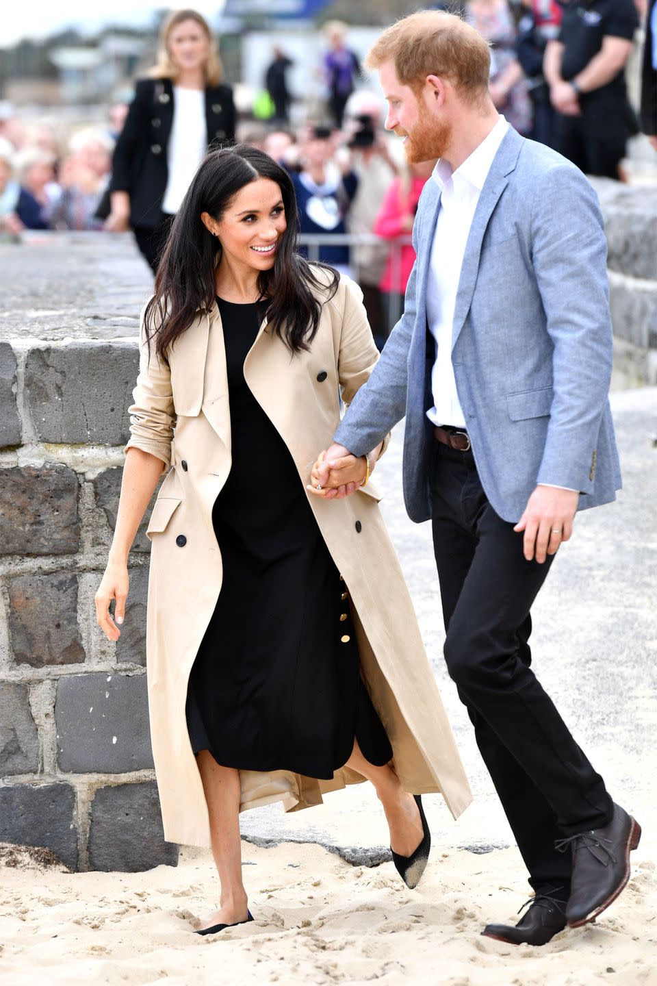 <p>Meghan and Harry attend a beach clean in Sydney.</p>