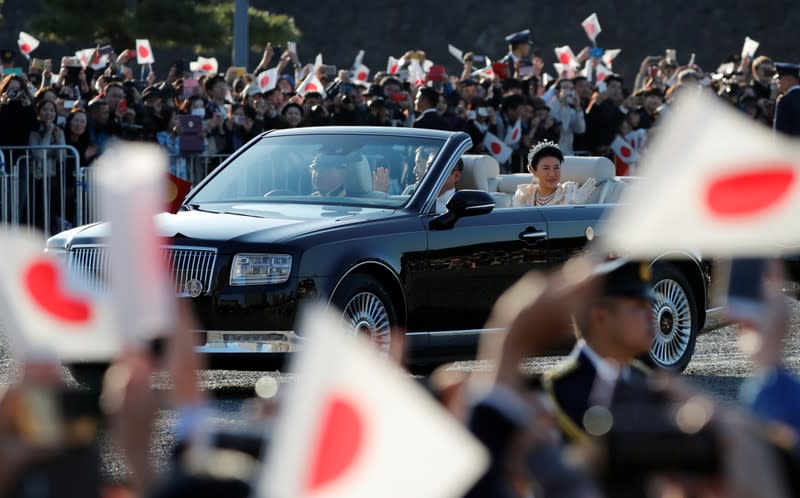 Royal parade to mark the enthronement of Japanese Emperor Naruhito in Tokyo