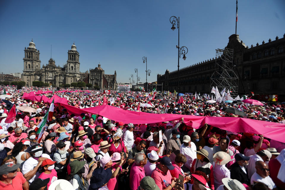 Protesta por el INE en México REUTERS/Luis Cortes