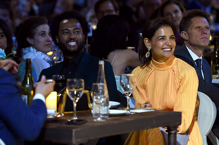 Katie Holmes posa por primera vez con su novio, el músico Bobby Wooten III