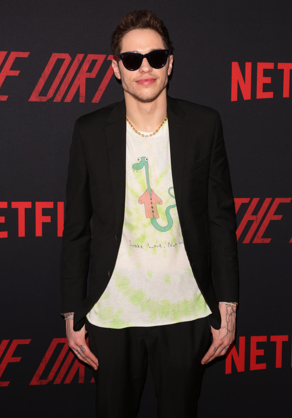 Actor Pete Davidson attends the Premiere Of Netflix's "The Dirt" at ArcLight Hollywood on March 18, 2019 in Hollywood, California. (Photo by Paul Archuleta/FilmMagic)
