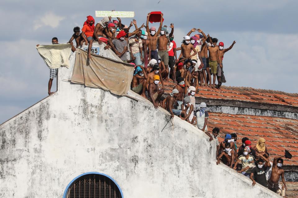 Prison riot due to Coronavirus fear in Sri Lanka (EPA)