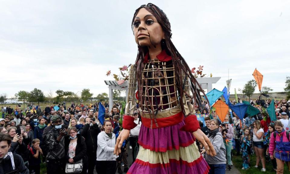 Amal in Calais on October 17.