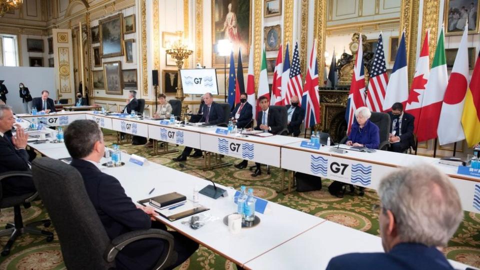 Reunión del G7 en Londres.