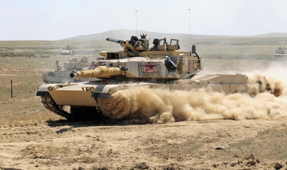 An M1A2 Abrams main battle tank from the Minnesota National Guard