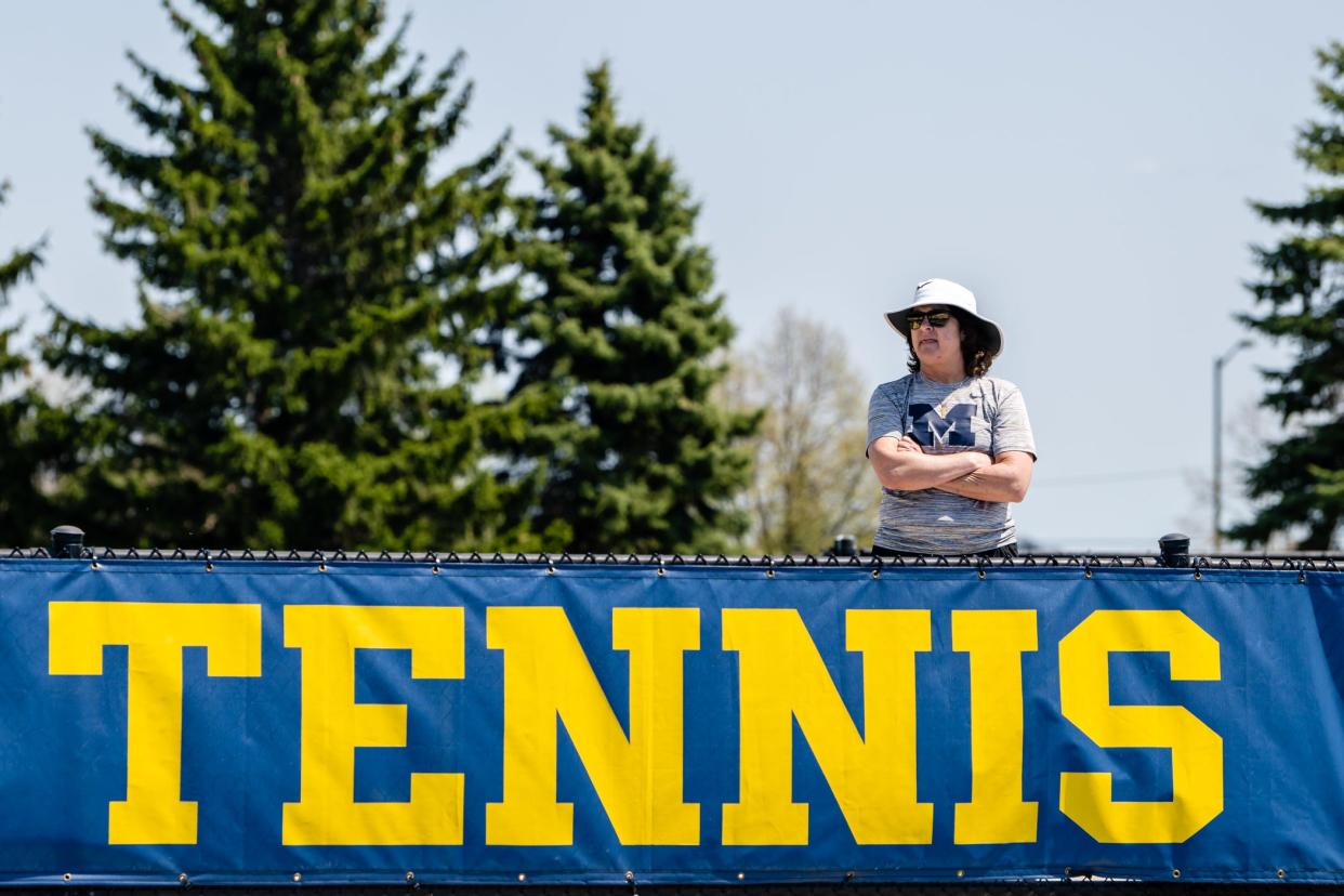 The University of Michigan women's tennis team defeated Youngstown State University, 4-0, at the Varsity Tennis Center in Ann Arbor, MI on May 5, 2023.