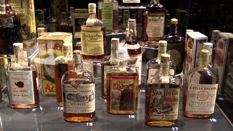 A collection of bourbon on display at the Frazier History Museum.
Aug. 23, 2018