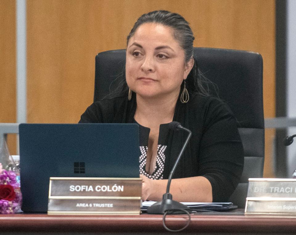 Stockton Unified School District area 6 board trustee Sofia Colon.