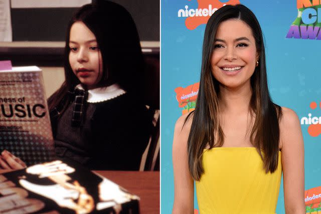 <p>Getty;Courtesy Everett Collection</p> Miranda Cosgrove then and now