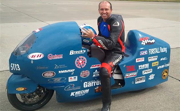 Bill Warner, pictured in 2011, died in the record attempt. Credit: Loring Timing Association/AP.