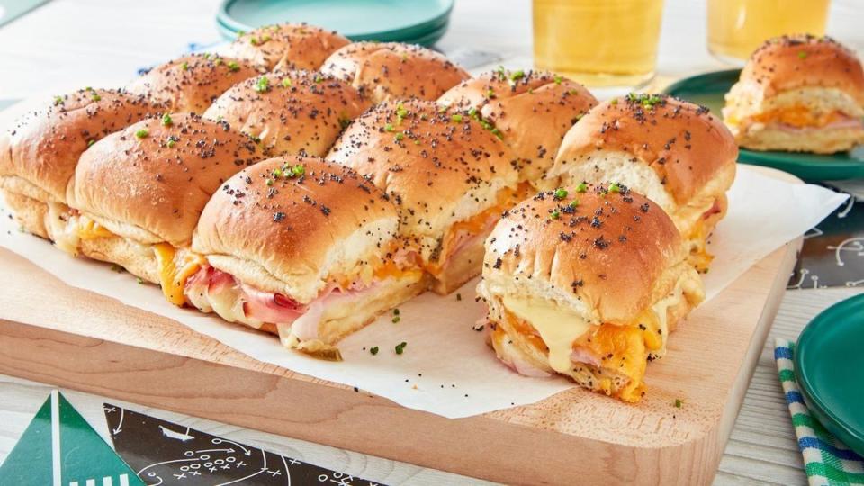 easy appetizers ham and cheese sliders