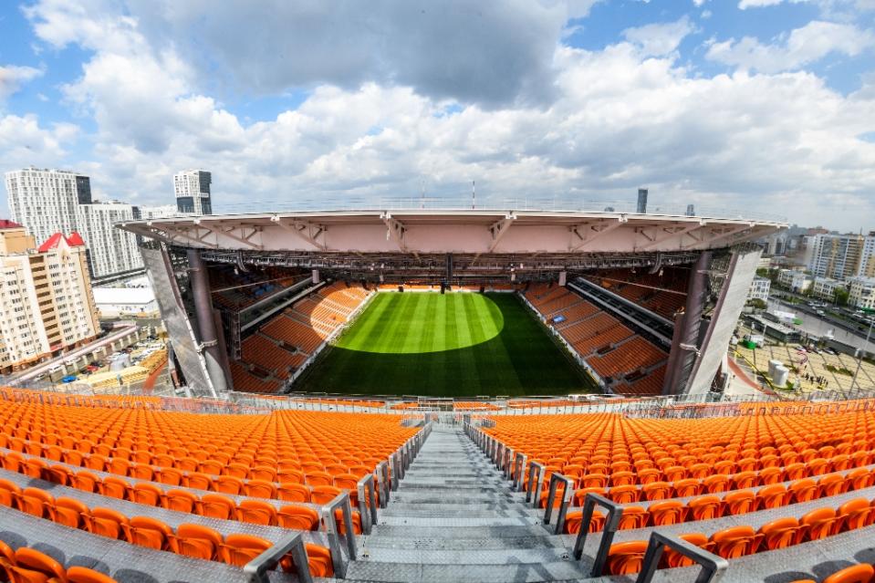 <p>Ekaterinburg Arena, Yekaterinburg<br>Year opened: 1957 (Renovated in 2014)<br>Capacity: 35,000<br>Which games: Four group games<br>Fun fact: The most easterly World Cup stadium. Also features a ‘distinctive’ temporary stand behind one goal which is outside the main stadium building. </p>