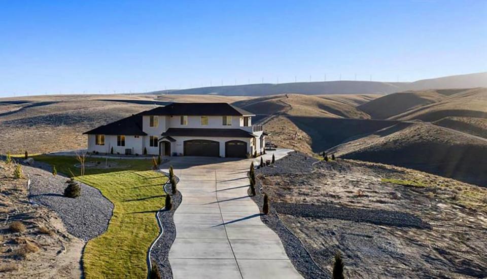 A 5,000-square-foot home at 194109 E. 447 PR SE in Kennewick is one of 29 million dollar homes listed for sale in the Tri-Cities at the end of January. The house has six bedrooms, fourth bathrooms and is listed for $1.349 million.