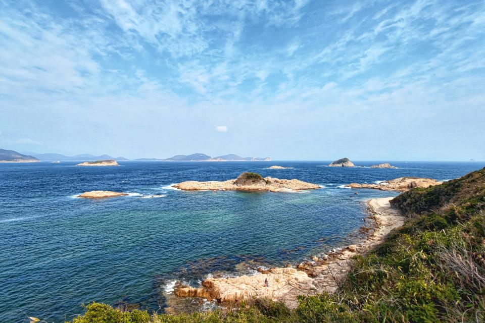 由龍蝦灣郊遊徑遠眺綠蛋島