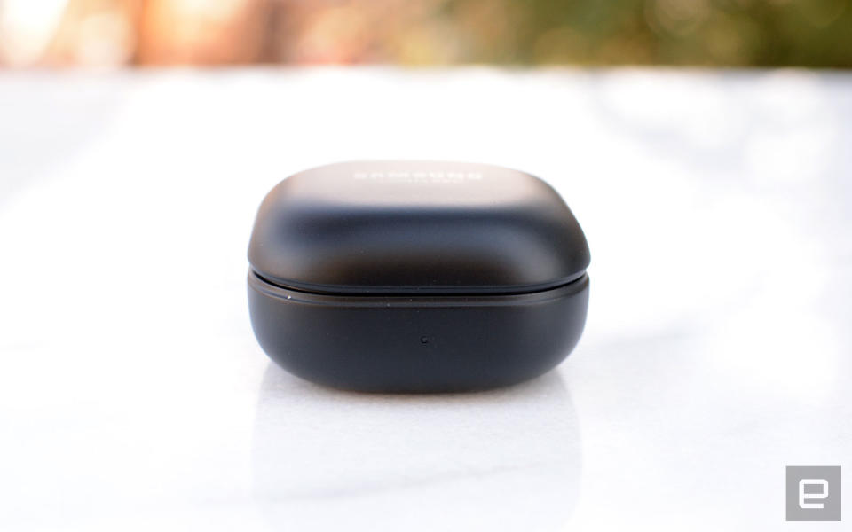 The Galaxy Buds Pro are Samsung’s most complete set of true wireless earbuds yet. Unfortunately, they’re also the most expensive. The sound quality is the best of any Galaxy Buds device thus far and truly effective ANC works well. Features like hands-free Bixby, automatically switching to ambient sound when you speak and wireless charging round out a compelling package.