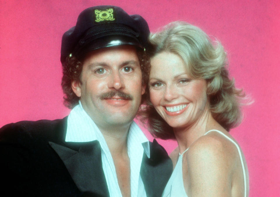 Daryl Dragon (left), the cap-wearing ‘Captain’ of ‘The Captain and Tennille’ has died aged 76. He’s pictured here with Toni Tennille in the 1970s. Source: Getty Images