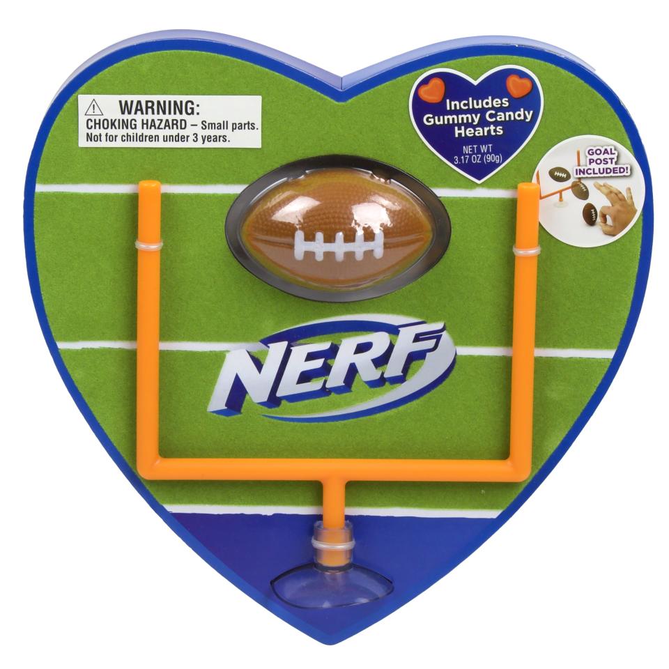 13) Nerf Valentine's Football Heart
